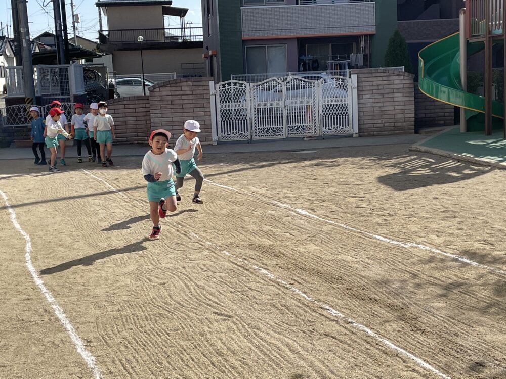 さくら組、ゆり組　25メートル走