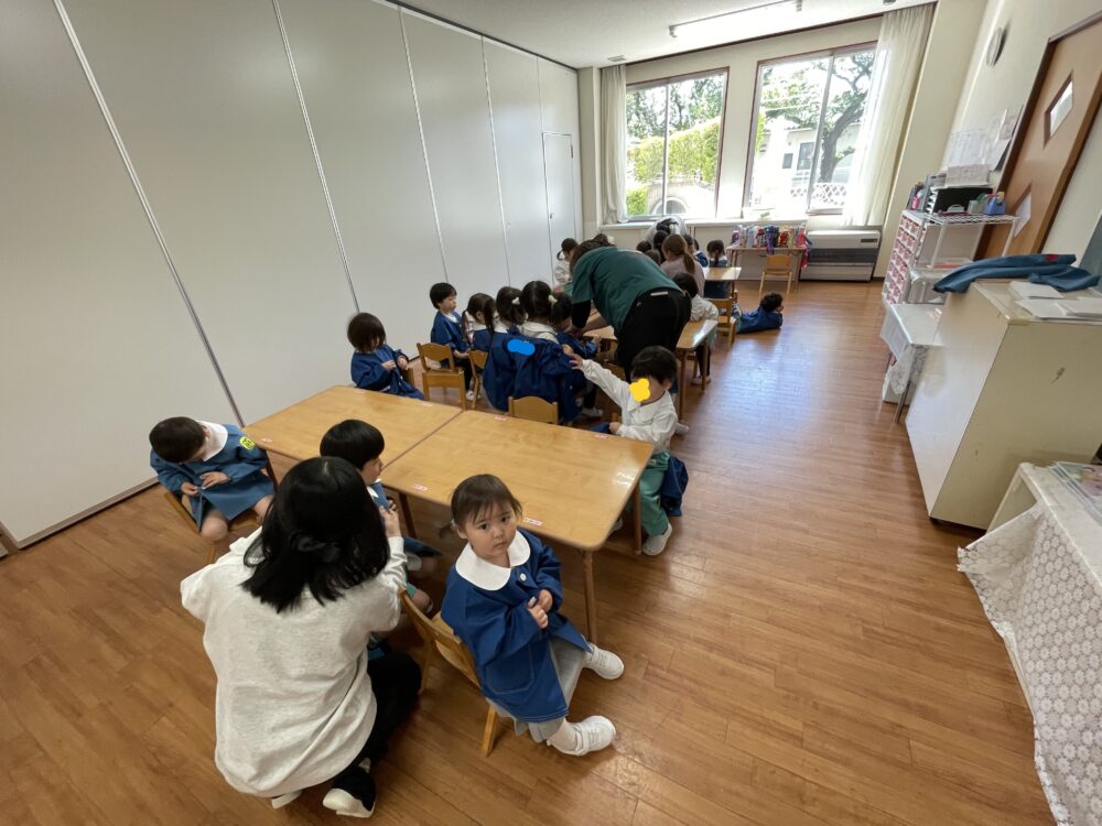 いちご組　ボタンの練習