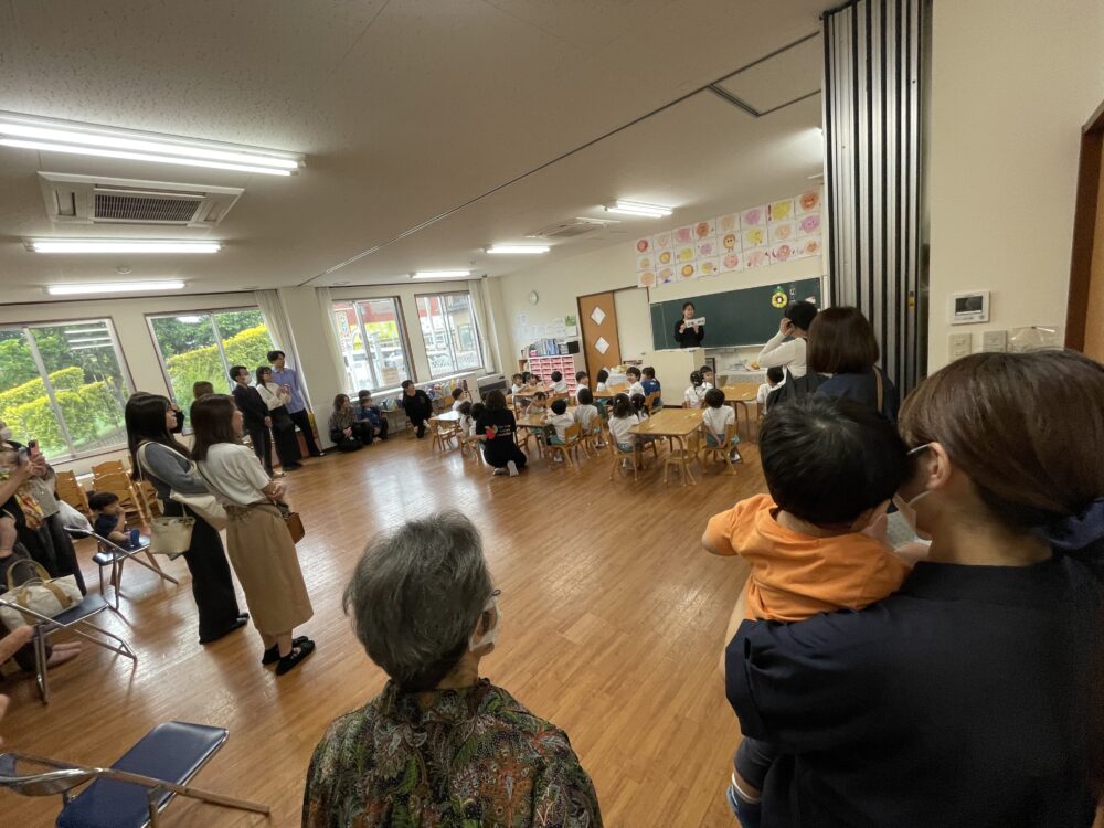 保育参観　いちご組、きらら・ひよこ組