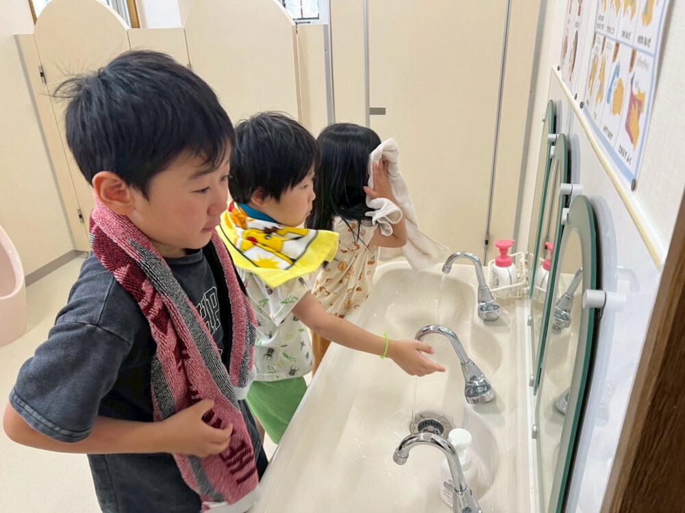 お泊り保育３　２日目スタート